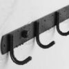 Wall Coat Rack - 8 Hooks Wall Coat Rack - Wall Coat Rack - Hanging Design Wall Coat Rack - Towel Rack - Matt Black - 60 CM - Image 4